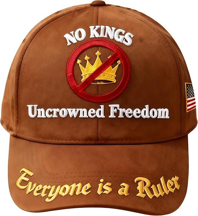 "No Kings" Embroidered Baseball Caps — 5 Colors