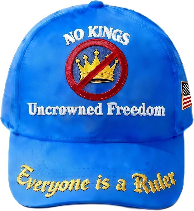 "No Kings" Embroidered Baseball Caps — 5 Colors